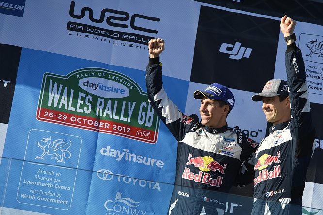 Ogier sul podio con Ingrassia