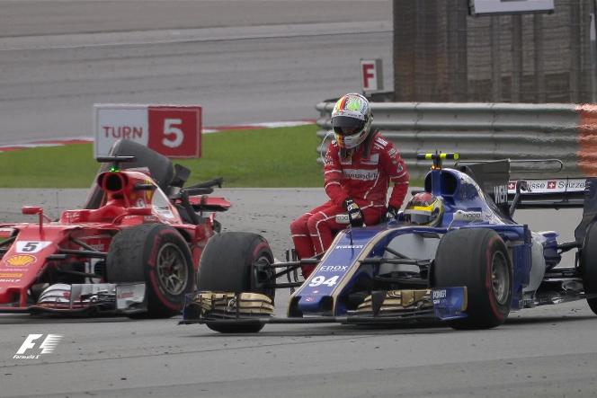 Vettel passaggio Wehrlein Sepang