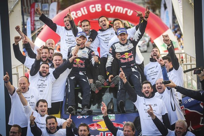 Ogier in festa con il team M-Sport