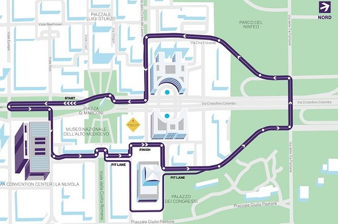 Formula E ePrix Roma circuito 2017