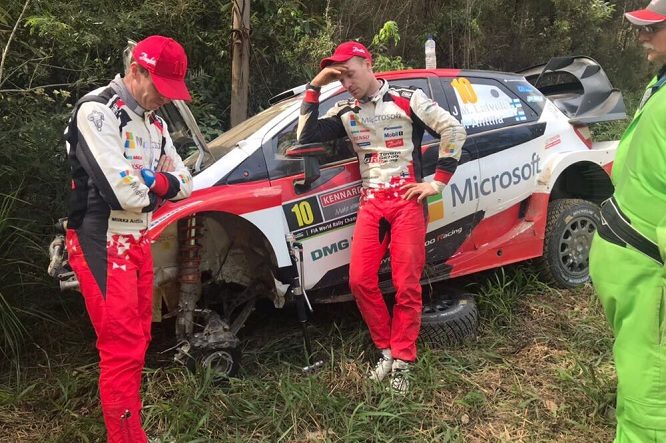 Wrc Rally Australia 2017 Toyota Latvala crash