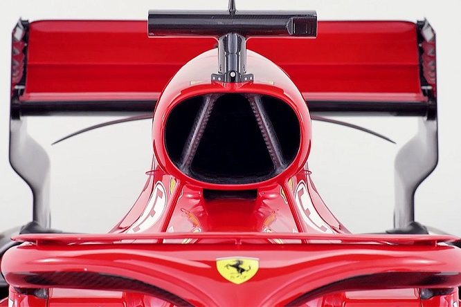 Ferrari SF71H dettaglio presa aria motore