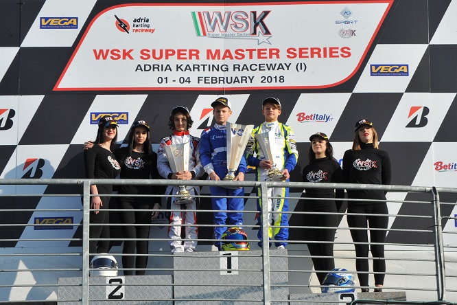 Karting podio OK Junior Adria Super Master Series 2018