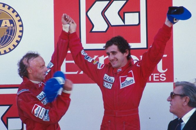 Prost Lauda Estoril 1984