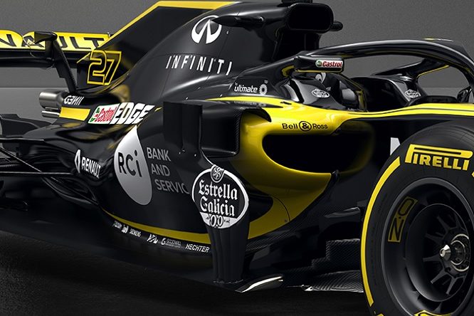 Renault RS18 dettaglio fiancata