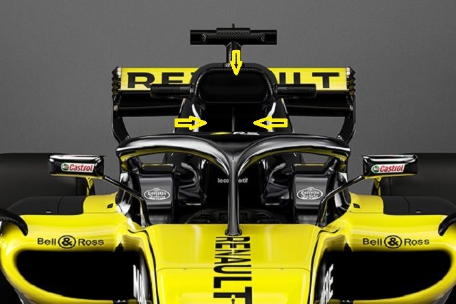 Renault RS18 presa aria motore