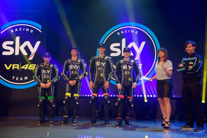 Presentato lo Sky Racing team by VR46 2018