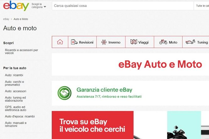 Su Ebay si vende un ricambio auto ogni 5 secondi