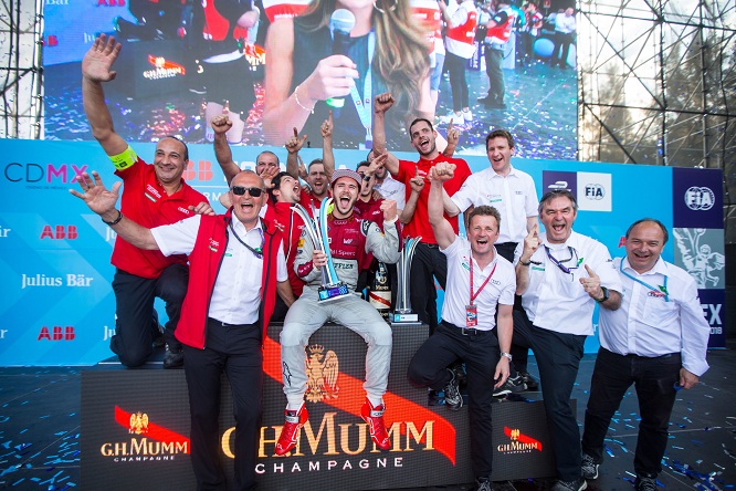 Formula E ePrix Messico 2018 Abt Audi festa podio