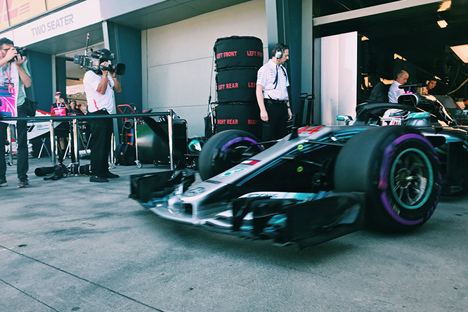 Mercedes W09 Hamilton PL1 FP1 Australia 2018 Melbourne