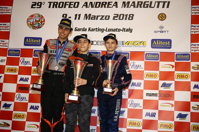 OK Junior podio Trofeo Margutti 2018
