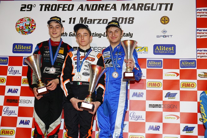 Ok Kart podio Trofeo Margutti 2018