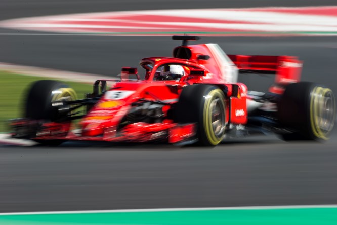 Il sole del Montmelò bacia Vettel e la Ferrari
