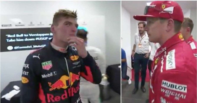 Verstappen Raikkonen Austin 2017