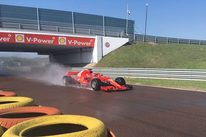 Ferrari test Pirelli Fiorano aprile 2018 Giovinazzi