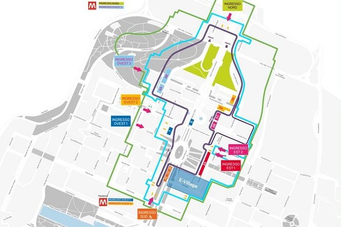 Formula E ePrix Roma Mappa ingressi