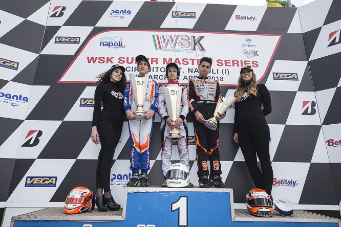 WSK Sarno podio OK Junior finale 1 aprile 2018