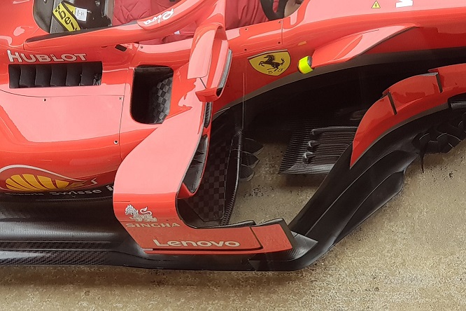 Ferrari bargeboard GP Spagna 2018