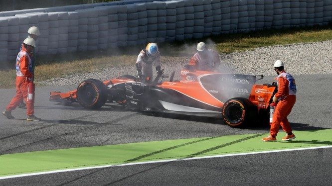 Spanish Grand Prix - McLaren Engine Failure (Custom)