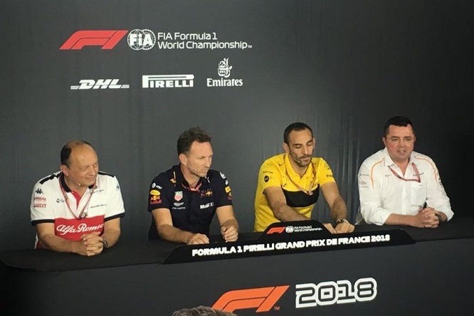 GP Francia 2018, il live tweeting della conferenza team principal