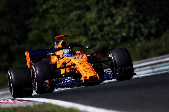 Norris sulla McLaren nelle PL1 del GP del Belgio