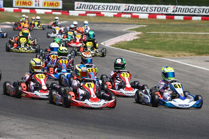 kart 60_Mini partenza manche Lonato campionato italiano 2018