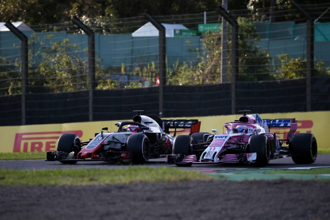 Haas: Grosjean non si capacita del sorpasso di Perez