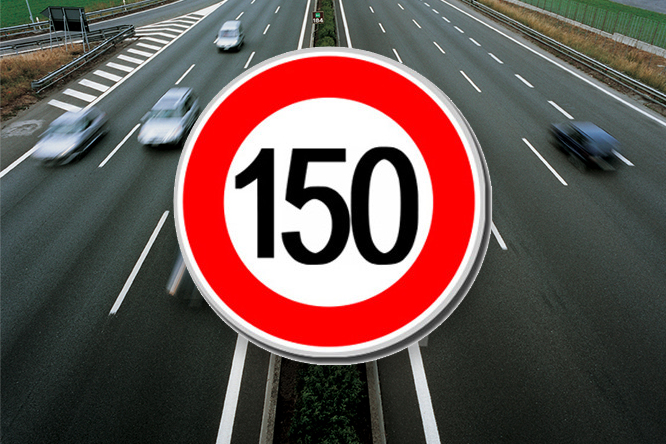 Proposta del Governo per limite di velocità a 150 km/h