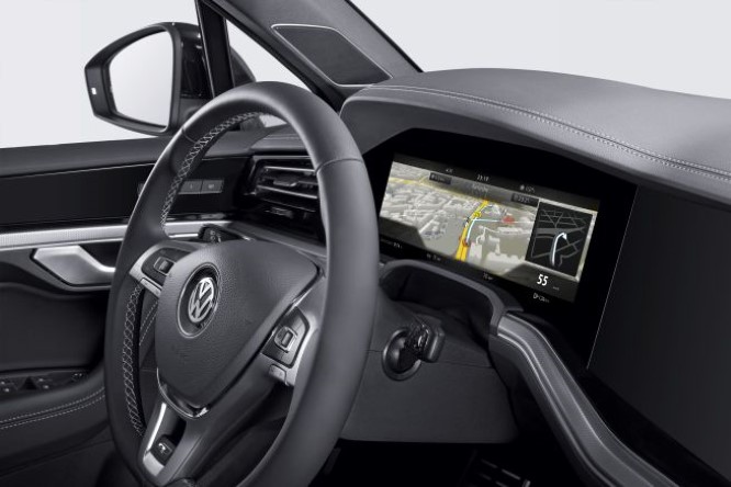 Il display della Volkswagen Touareg come una tv