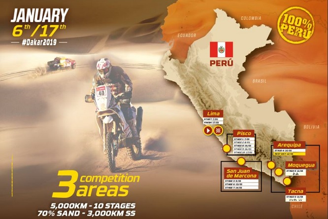 Dakar | Svelato il percorso 2019, si parte il 6 gennaio