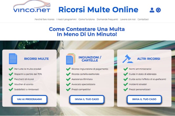 Assistenza online per multe e ricorsi