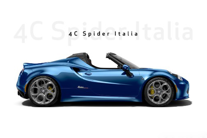 Alfa Romeo 4C Spider Italia, edizione limitatissima