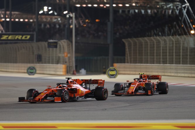 Leclerc, in Bahrain come Vettel nel 2010