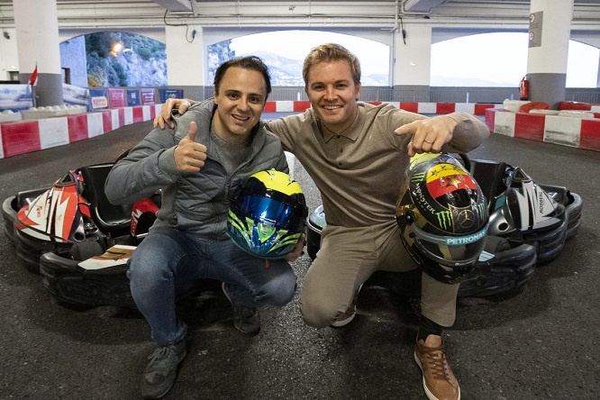 Massa batte Rosberg sui kart elettrici – VIDEO