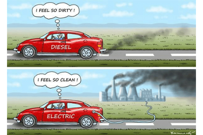 Un diesel inquina meno di un elettrico