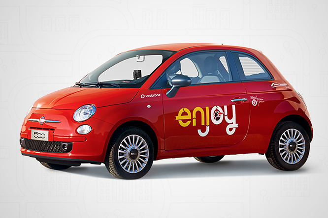 Enjoy, Fiat 500 ibride anche a Torino e Firenze