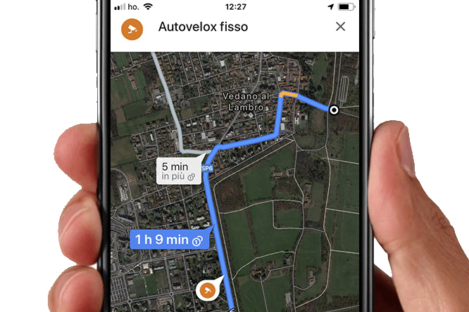 Google Maps ora segnala gli autovelox