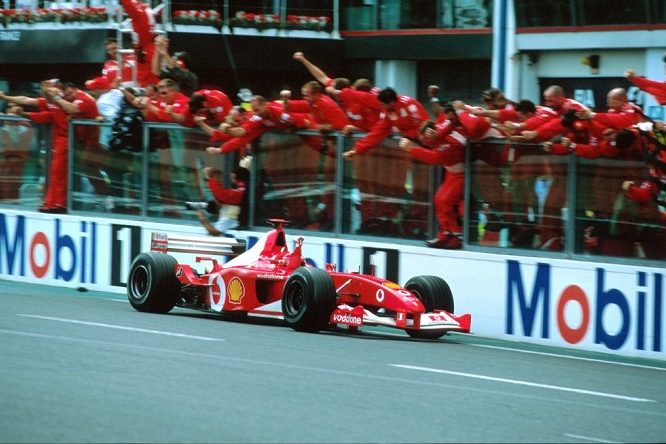 La Ferrari F2002 di Schumacher all’asta ad Abu Dhabi