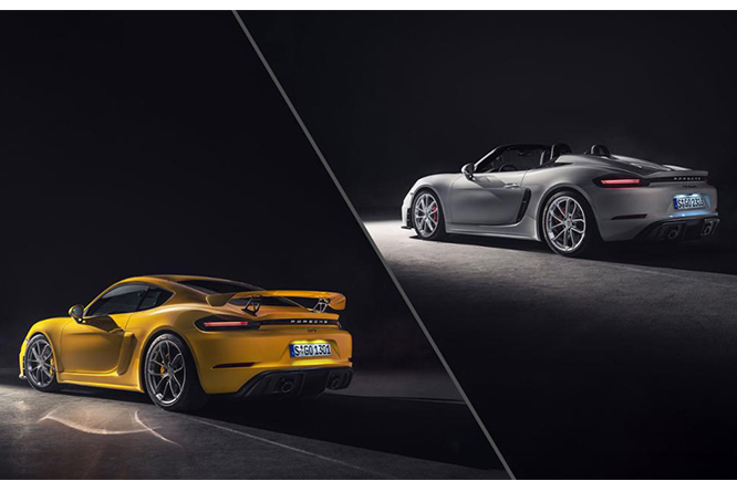 Sei cilindri per le Porsche 718 Spyder e Cayman GT4