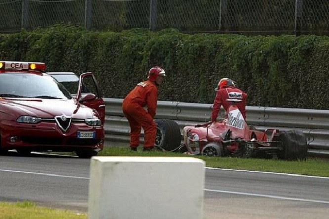 F1 | L’incidente di Schumacher nei test di Monza 2004