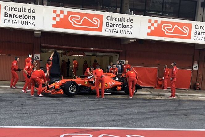 Test Pirelli 2020: per Vettel 145 giri a Barcellona