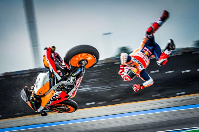 MotoGP | Caduta Marquez, i dati di Alpinestars