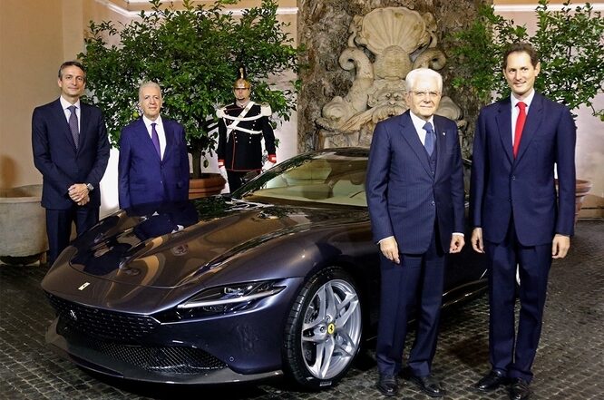 Ferrari Roma si presenta al Presidente Mattarella