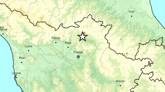 Terremoto al Mugello, magnitudo 4.5