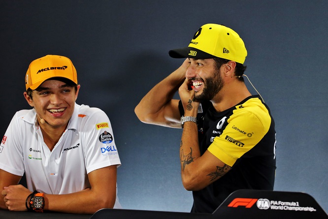 Ricciardo e i nuovi Verstappen Ocon e Norris