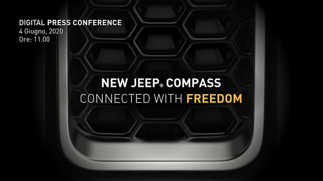 Jeep Compass 2020, presentazione il 4 giugno