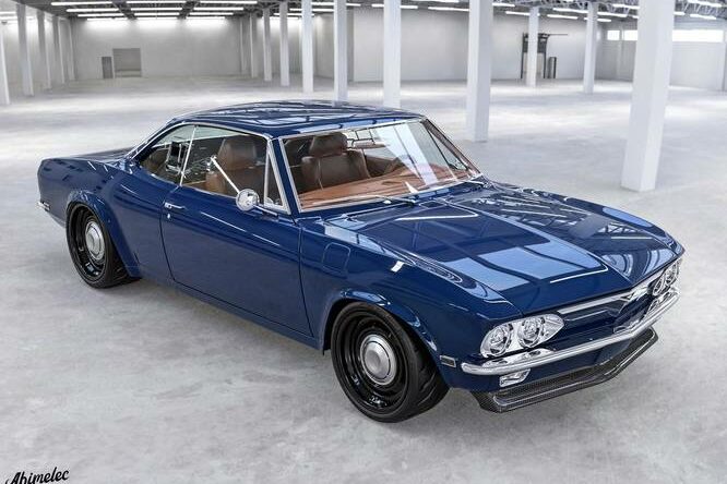 Chevy Corvair, sotto il cofano c’è il V8 della Corvette C8