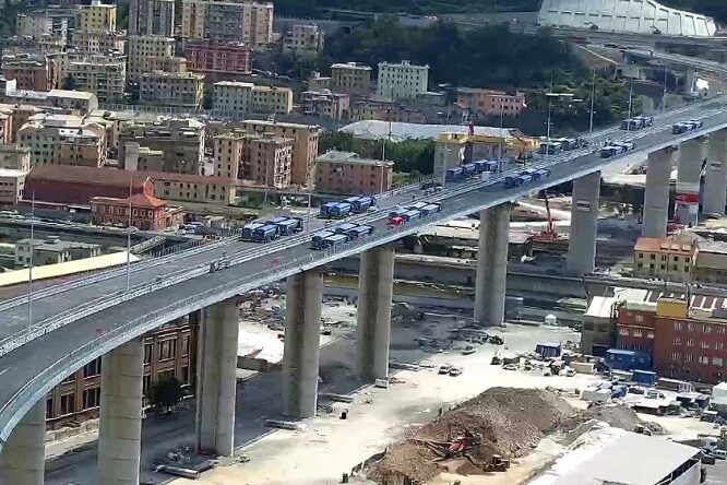 Il ponte Genova-San Giorgio apre al traffico