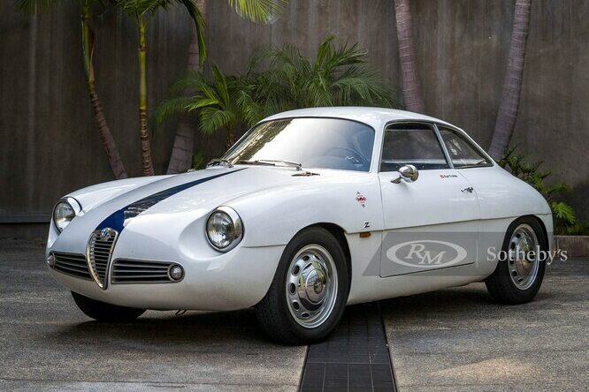 Alfa Romeo, all’asta una rara Giulietta SZ ex corsa