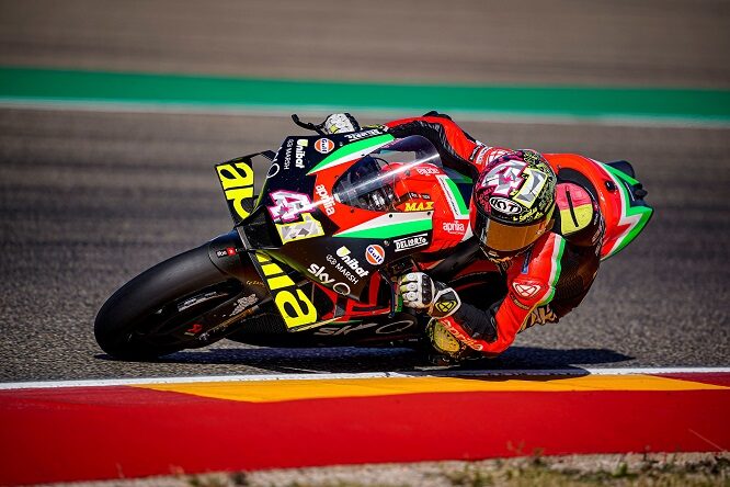 MotoGP | Aleix Espargaró porta l’Aprilia in terza fila ad Aragon